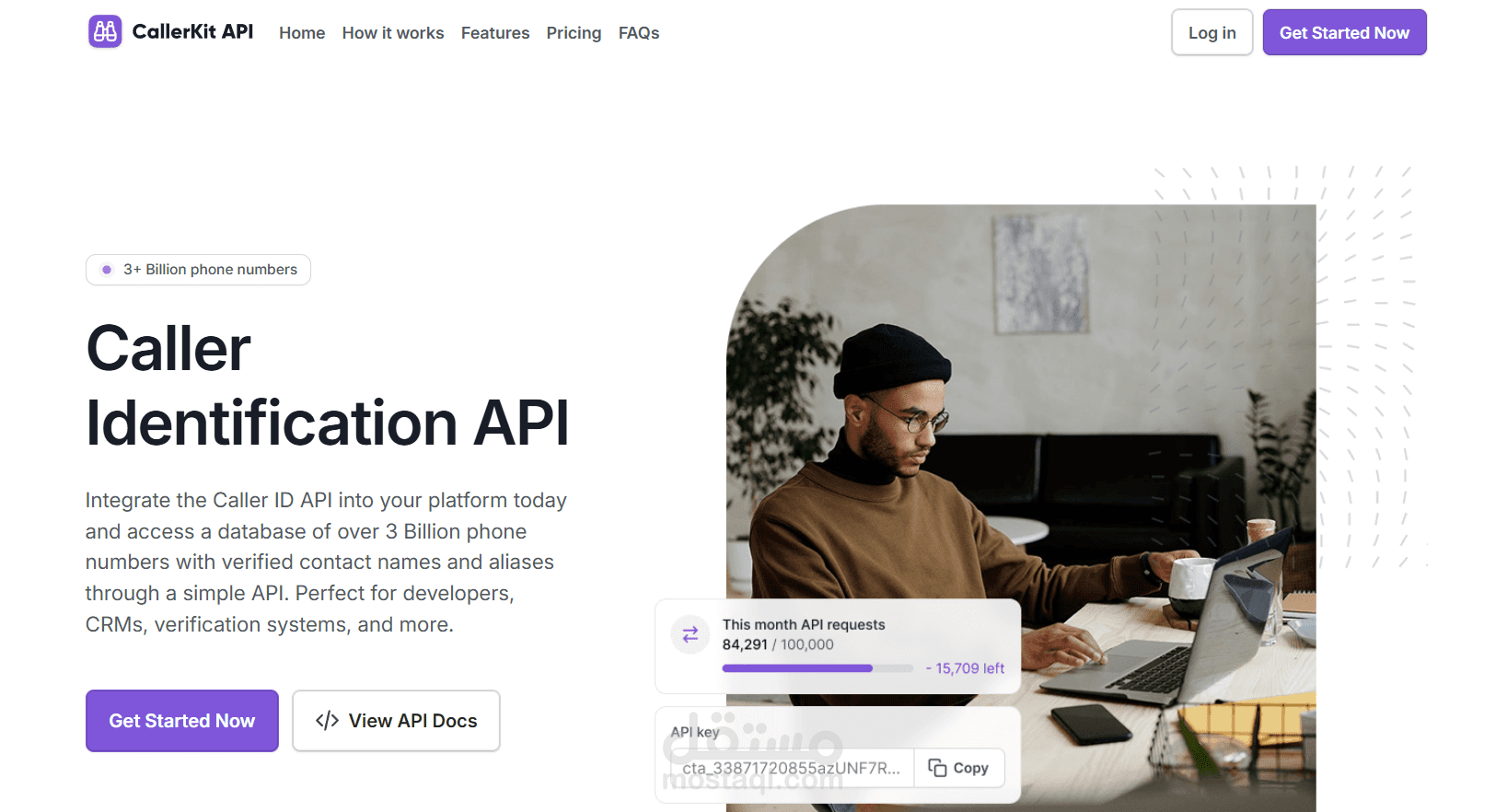Front-End Developer – Caller Kit Website