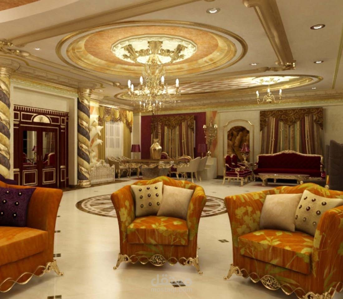 تصميم داخلي انتريه كلاسيك