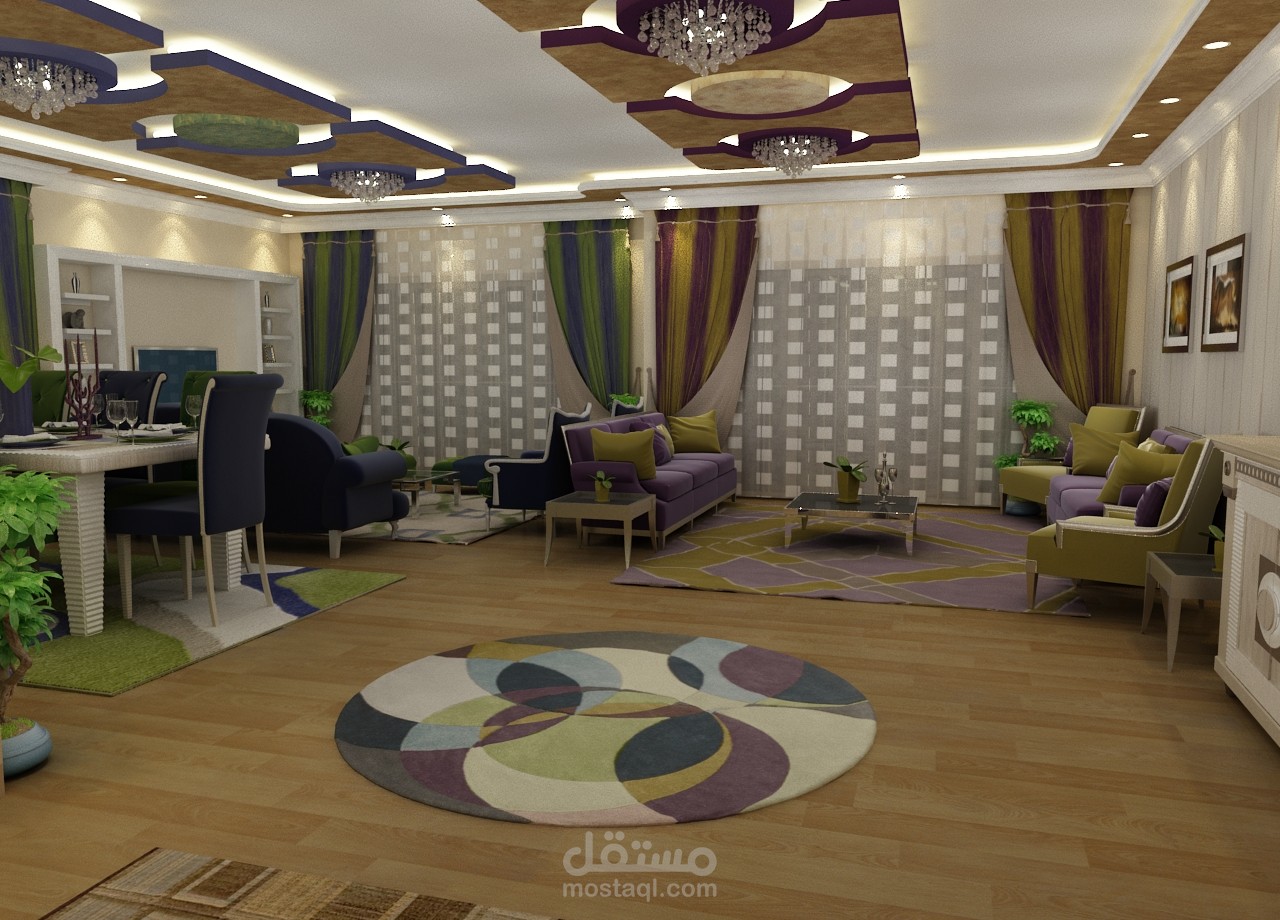 صالة ومعيشة