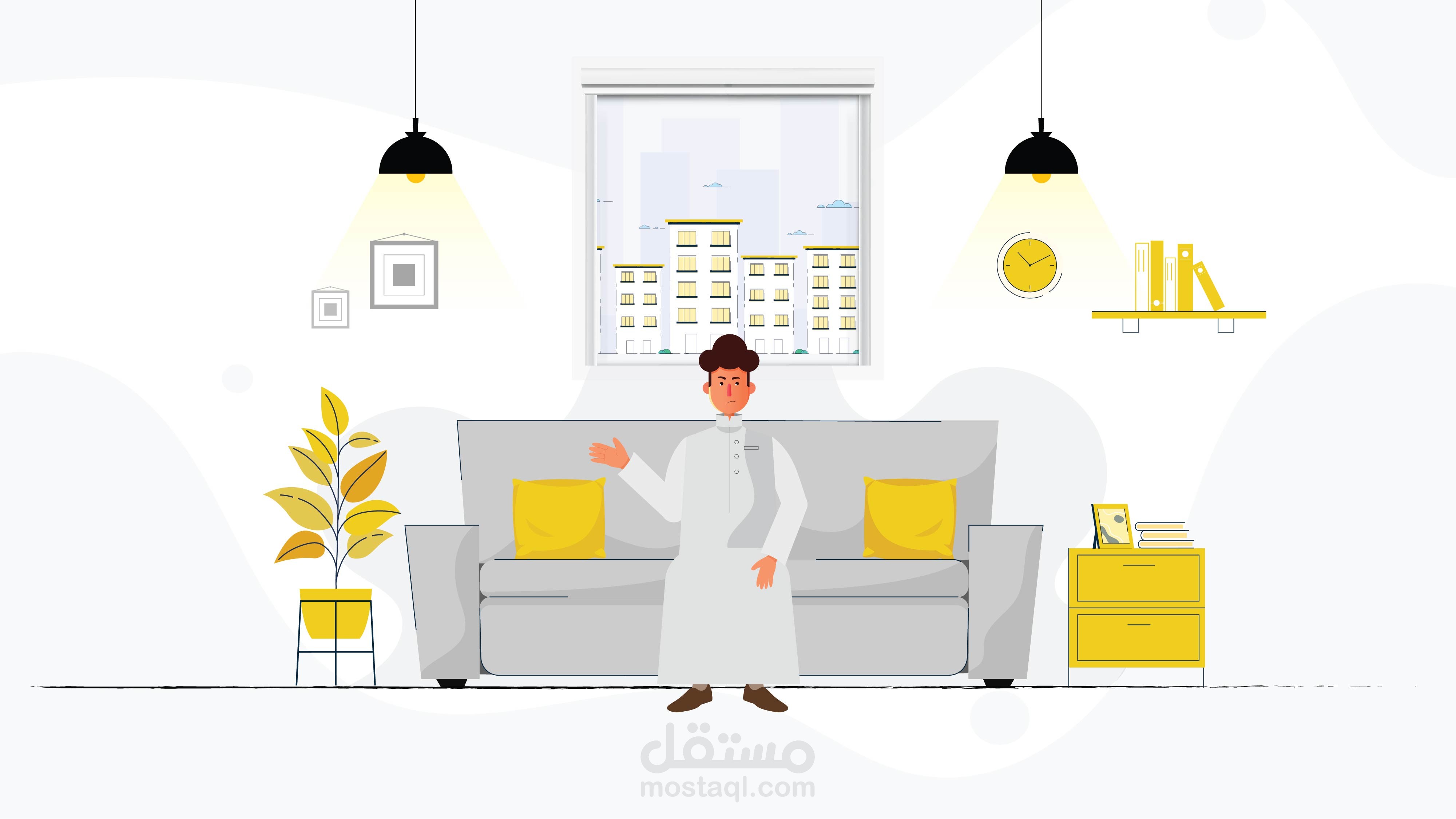 مشروع فيديو موشن جرافيك مقاس  1080/1920