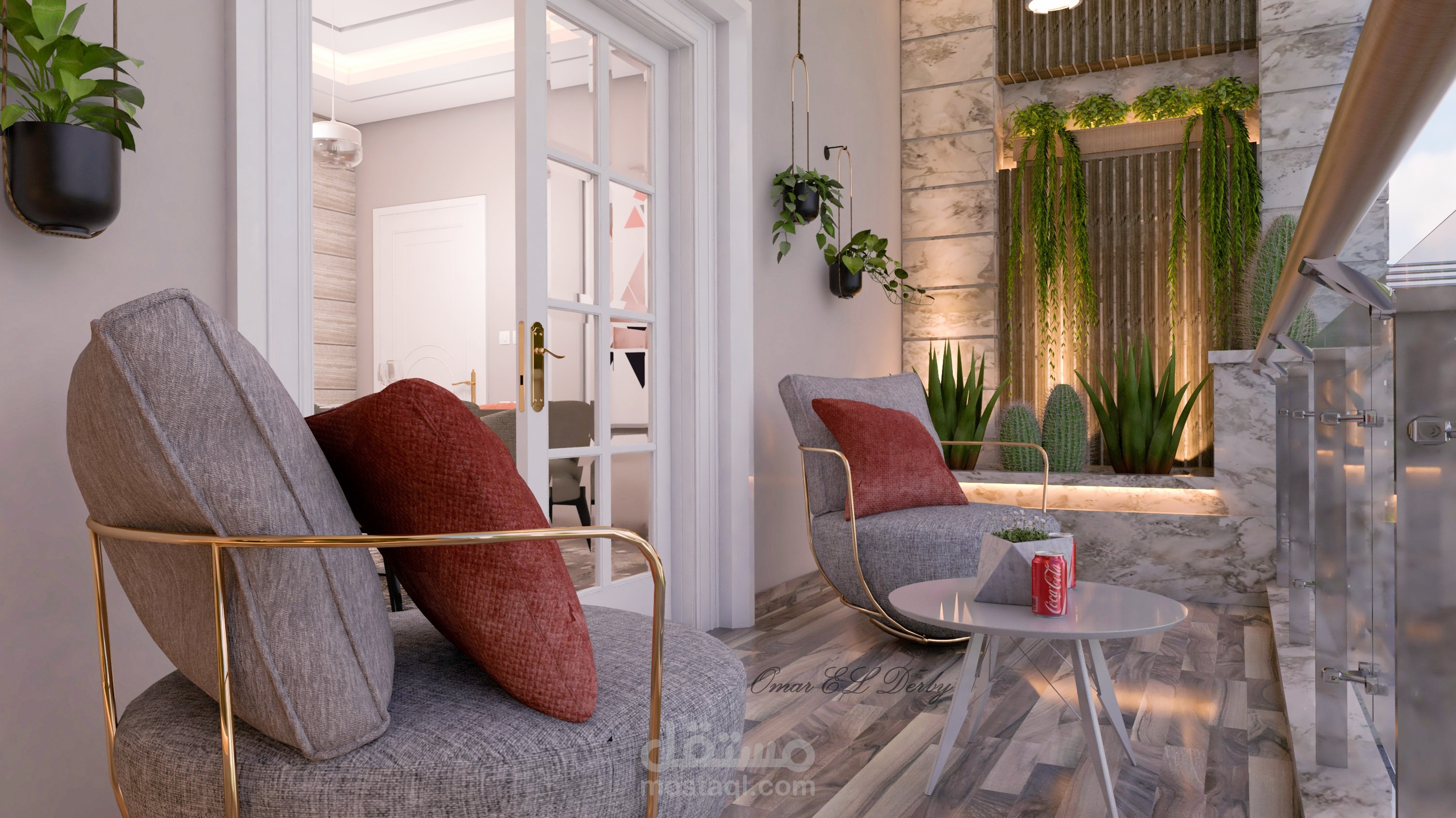 تصميم شرفة فيلا