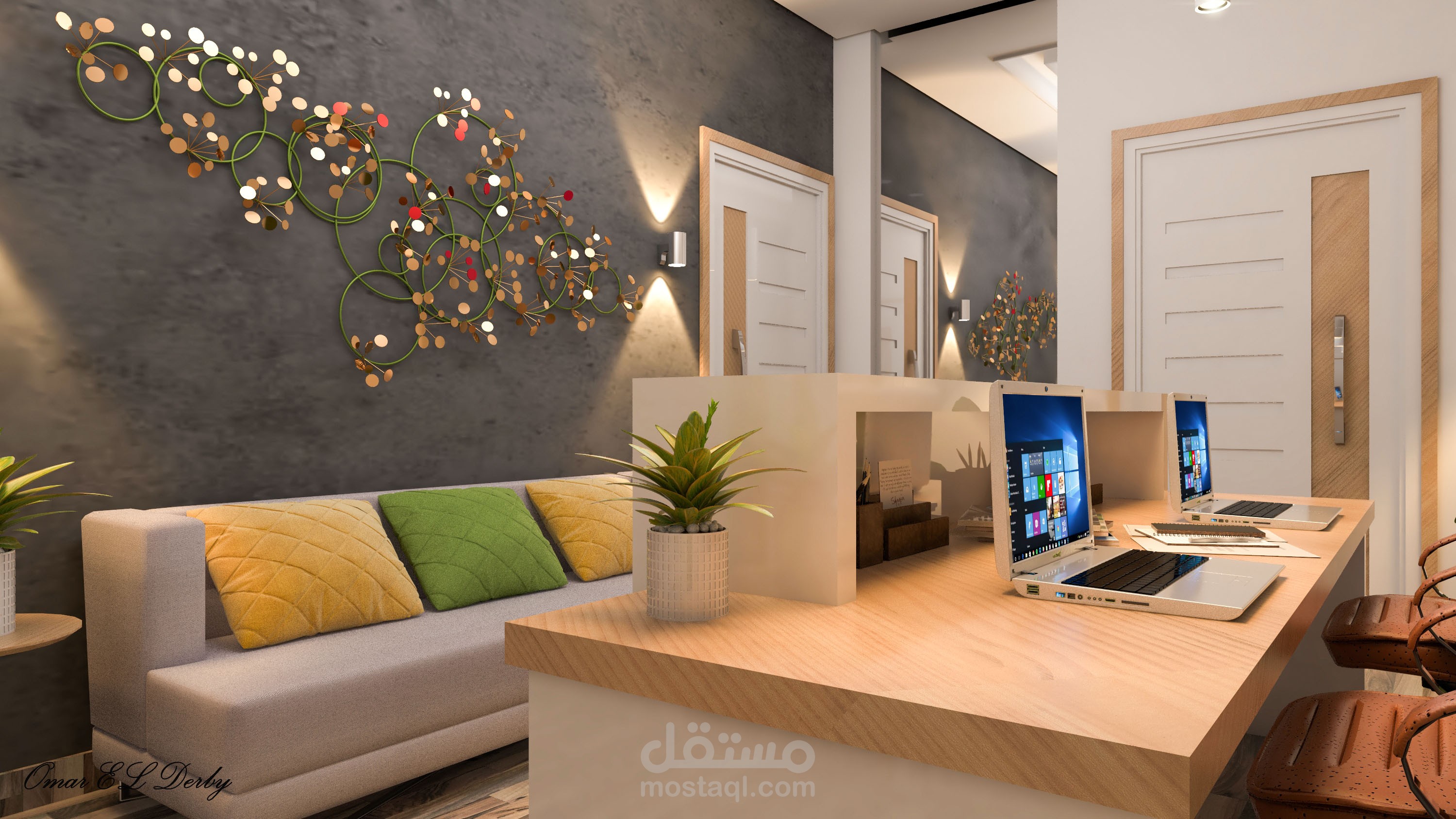 تصميم داخلي لمكتب