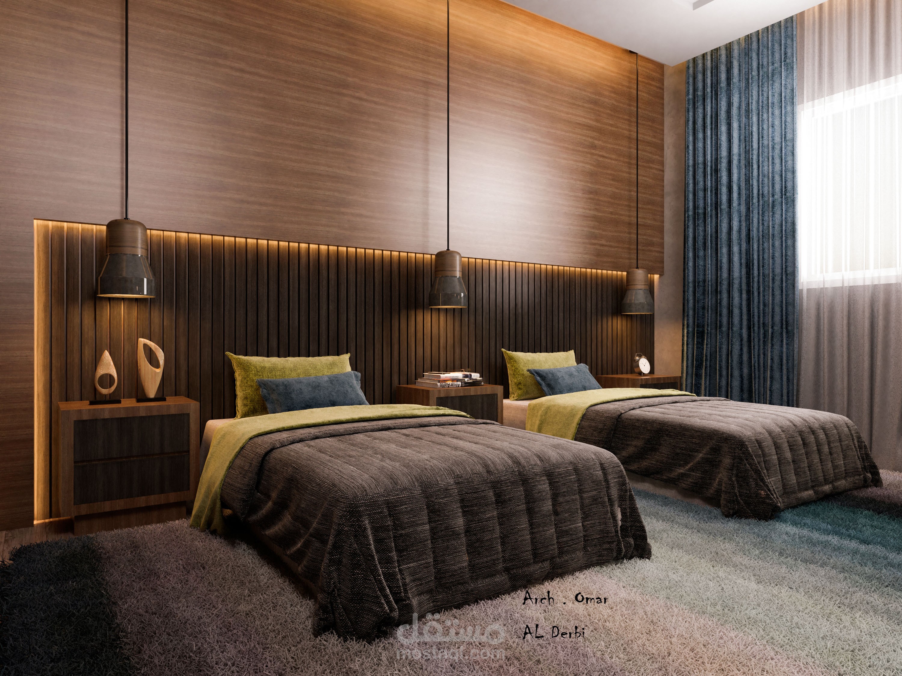 تصميم داخلي لغرفة أولاد في السعودية