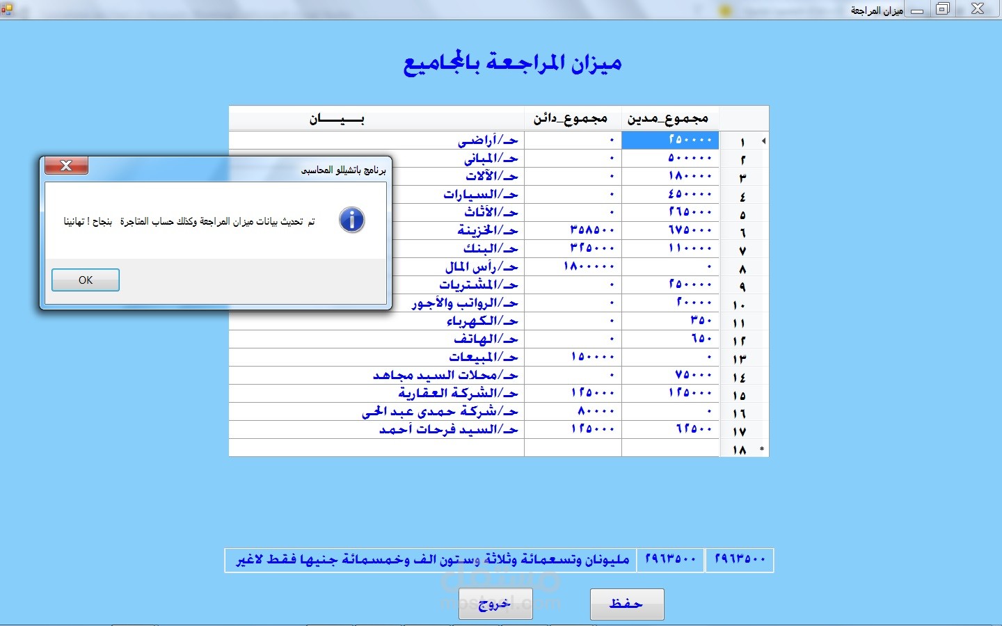 برنامج باتشيللو المحاسبى
