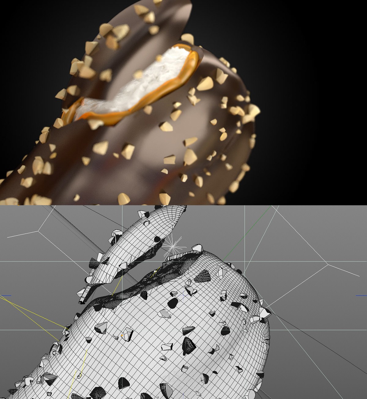 اعلان ايس كريم  ثري دي