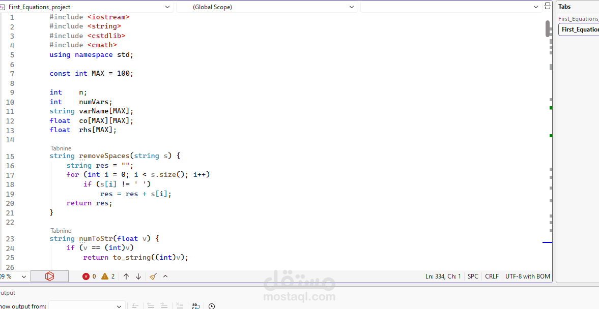 linear equation solver
