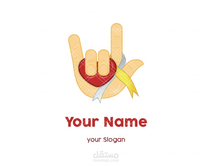 I Love You Sign Logo