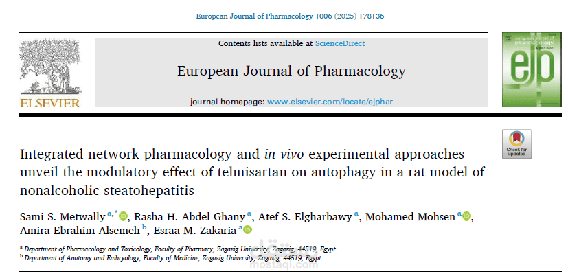 Pharmacological paper in international journal