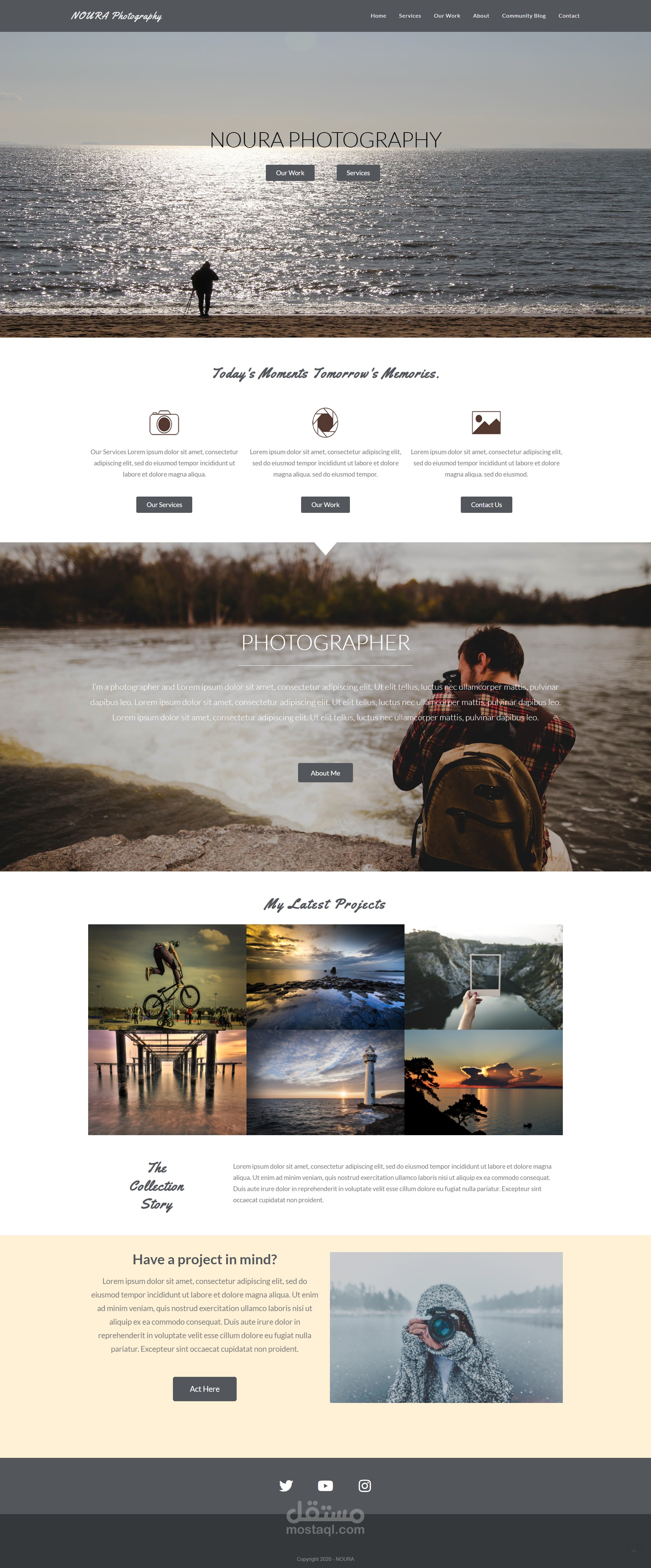 Demo website - Noura photographer