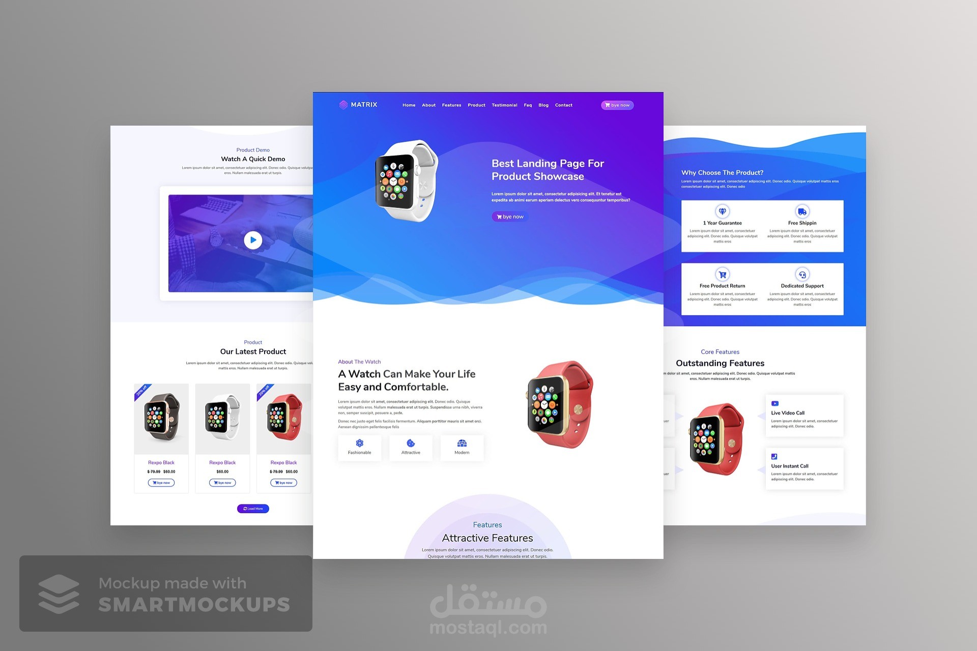 Matrix- landing page