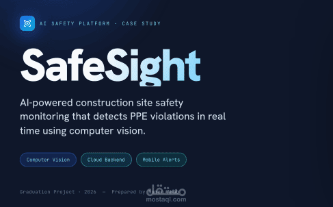 منصة SafeSight لمراقبة السلامة في مواقع الإنشاء بالذكاء الاصطناعي