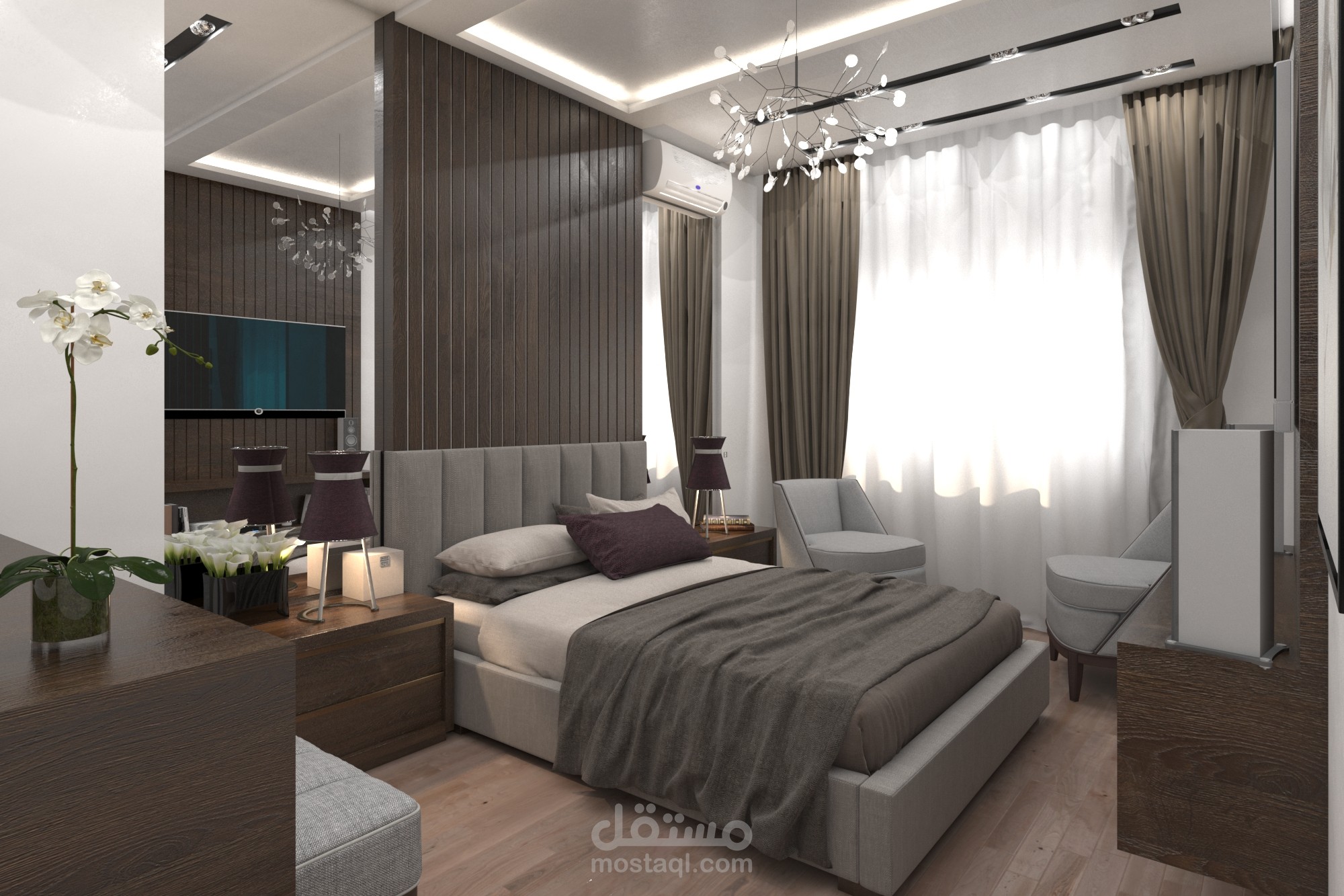 تصميم داخلي لشقة في دمشق