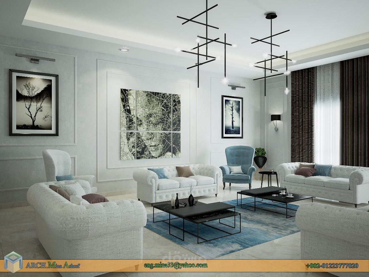 ريسبشن لفيلا سكنية