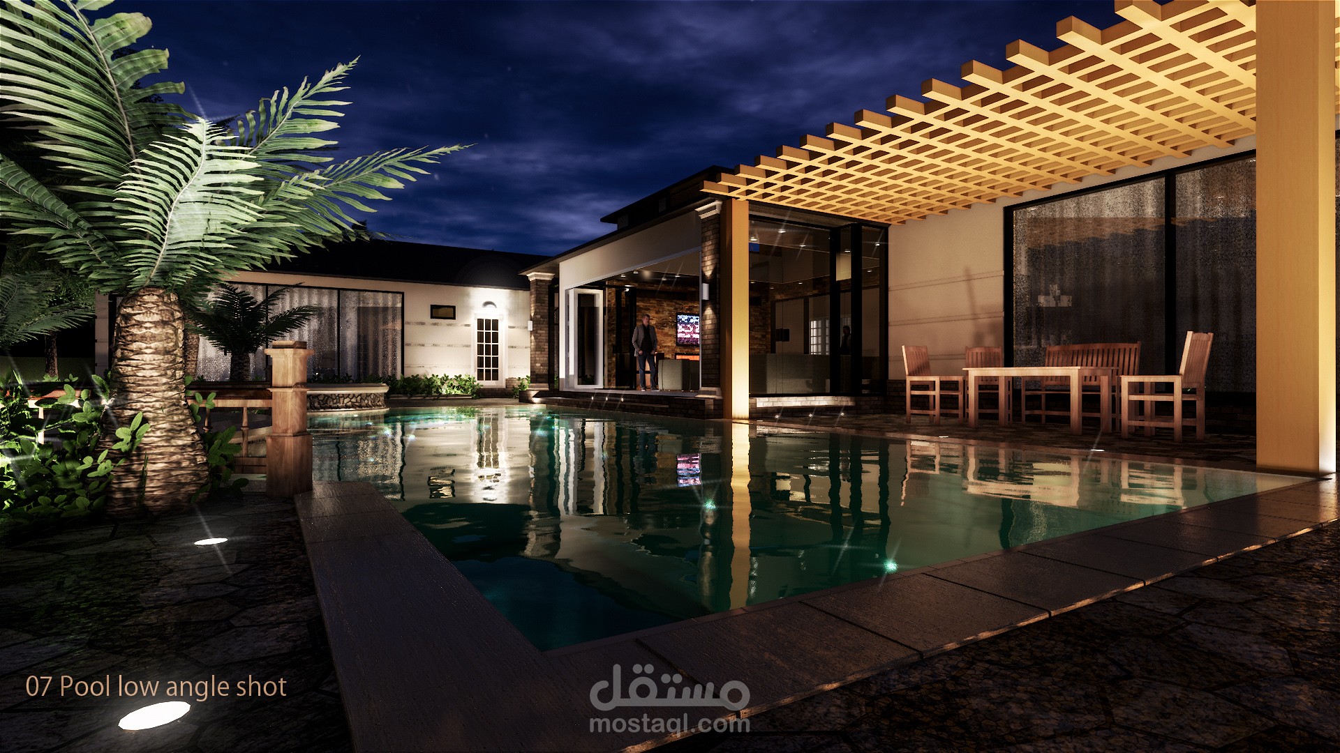 تصميم معماري لفيلا في جنوب فلوريدا