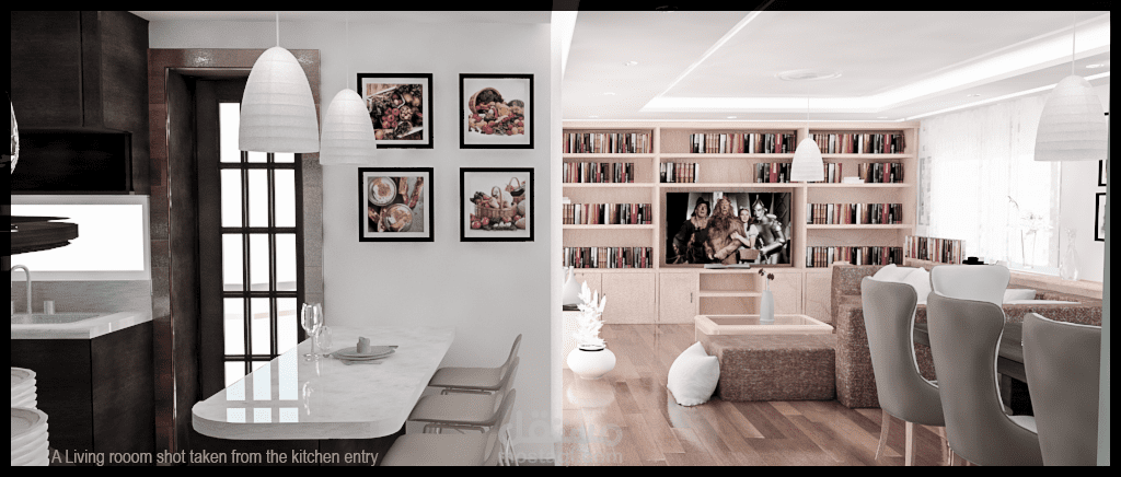 اعادة توزيع مساحات شقة من الداخل طبقاً لأمنيات العميل وطبقاً للقيود