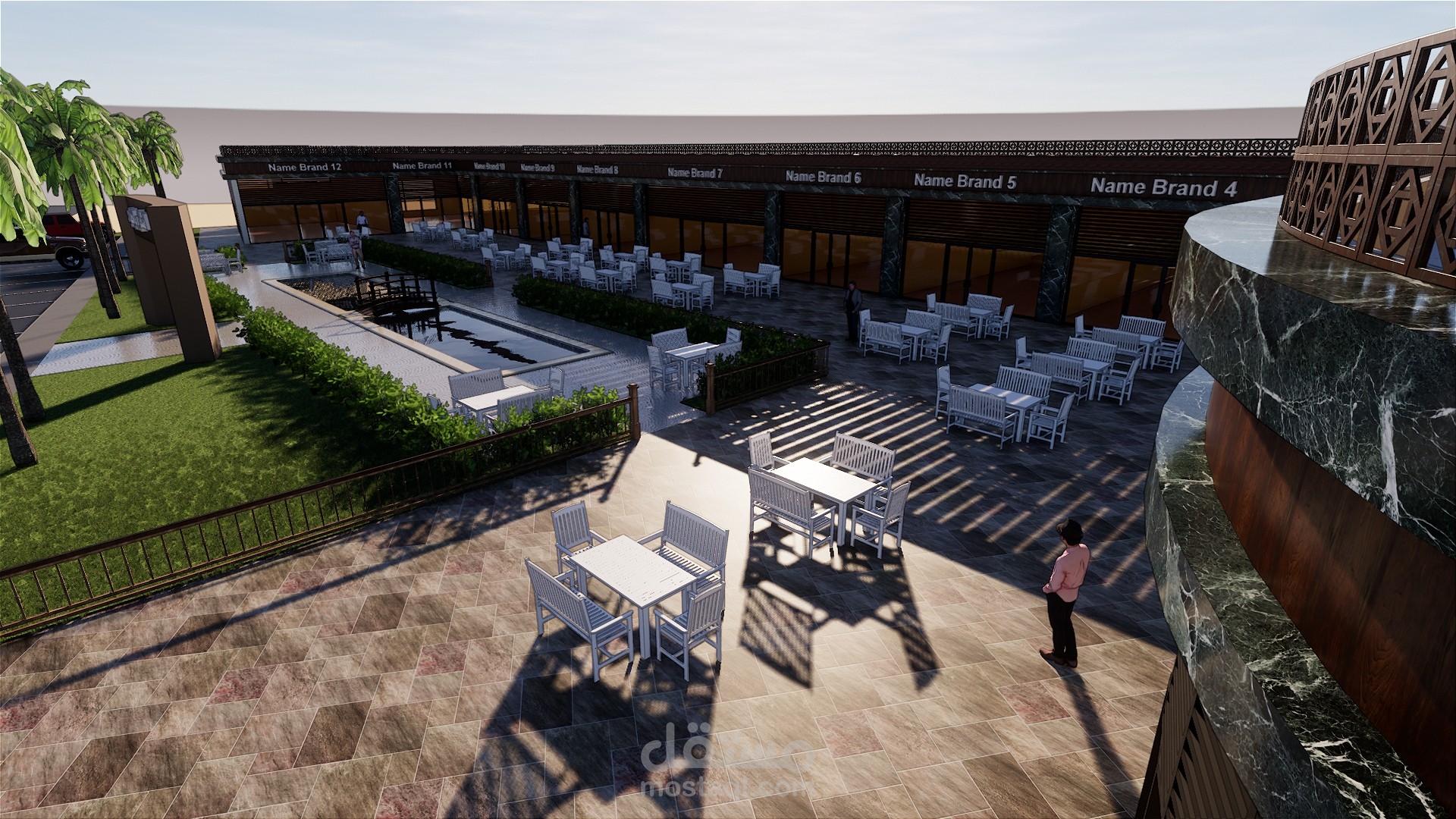 مجمع مطاعم بوليفارد المطار