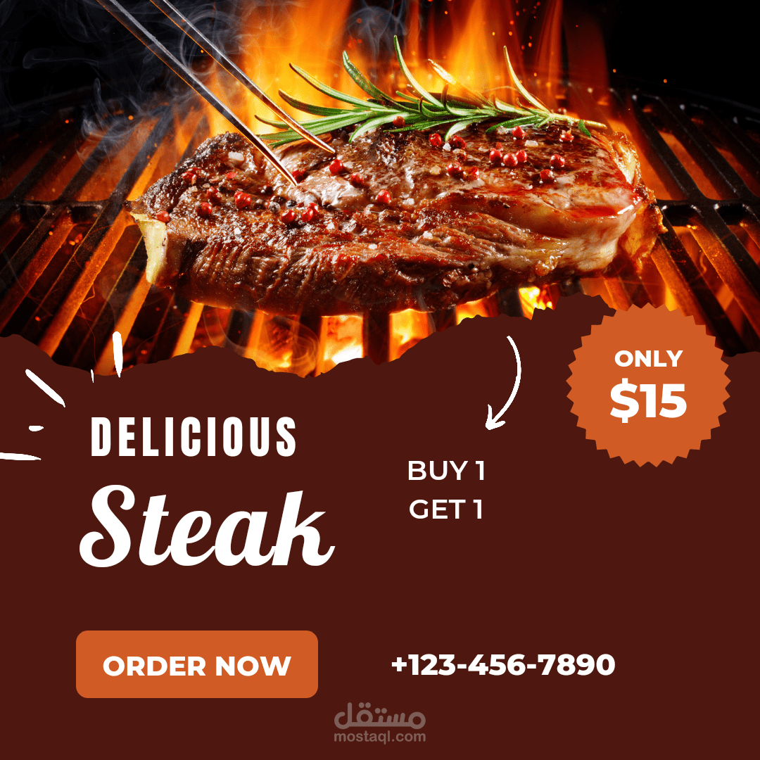 مطعم للحم المشوي على الفحم