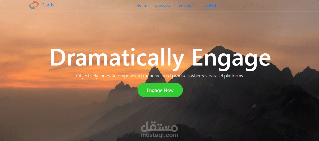 اول اعمالي في تصميم المواقع