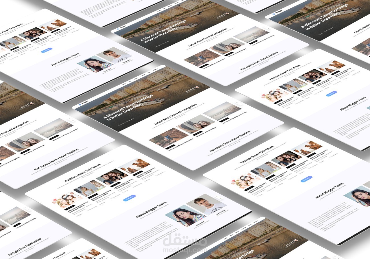 موقع blogger (landing page)