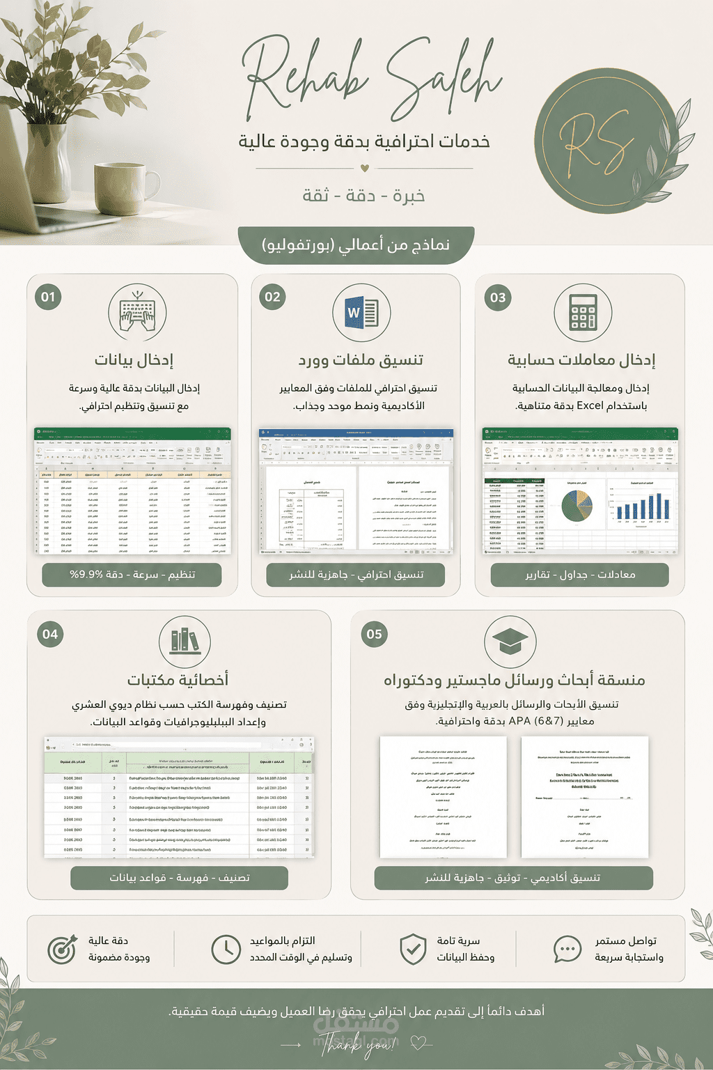 خدمات احترافية بجودة عالية ونتائج دقيقة