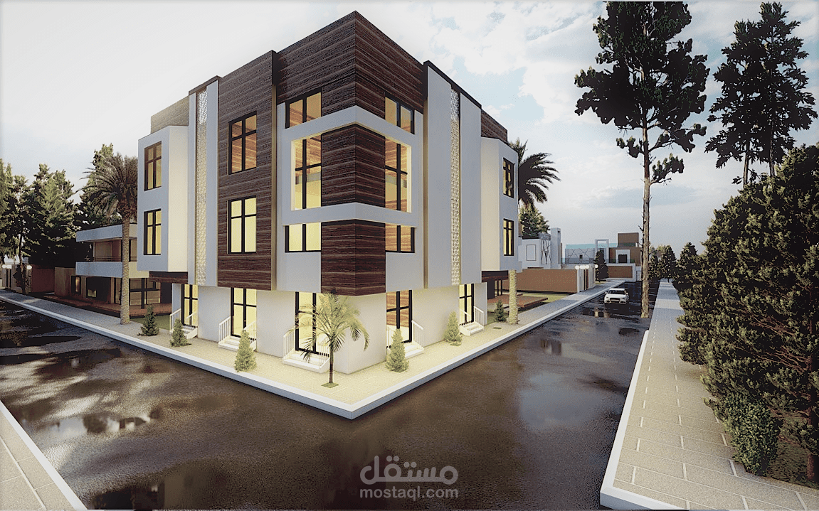 Residential commercial building in KSA