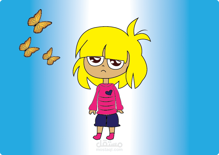 اعمالي في رسم الشخصيات الكرتونية