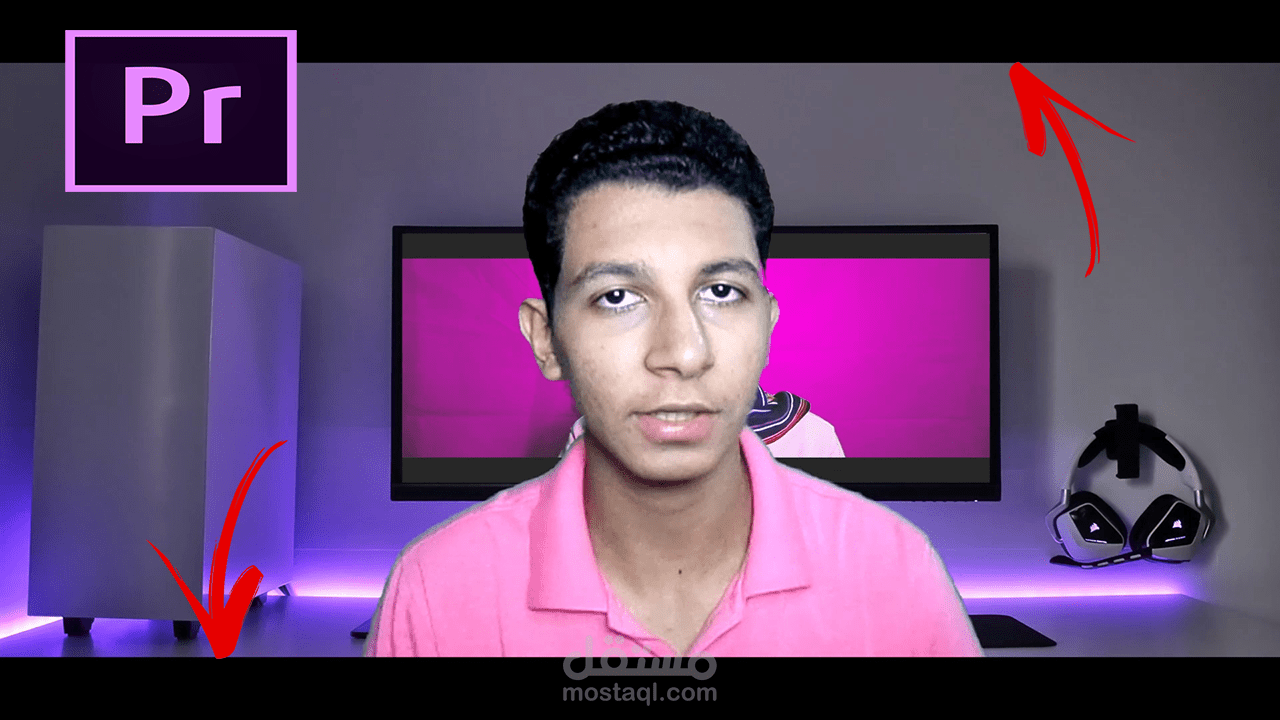 أضافه الخطين السينيمائيين الأسودين الفي فيديوهاتك