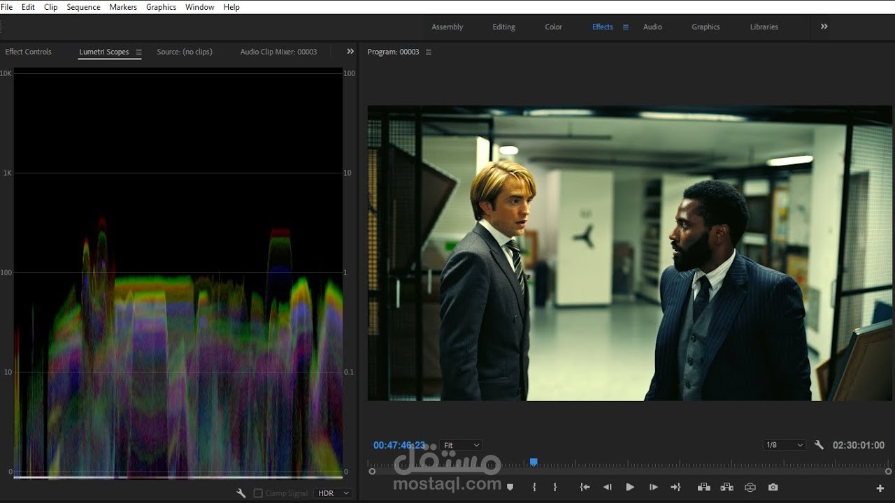 قراءة الألوان كمحترفين صناعة الأفلام || Adobe Premiere Pro CC