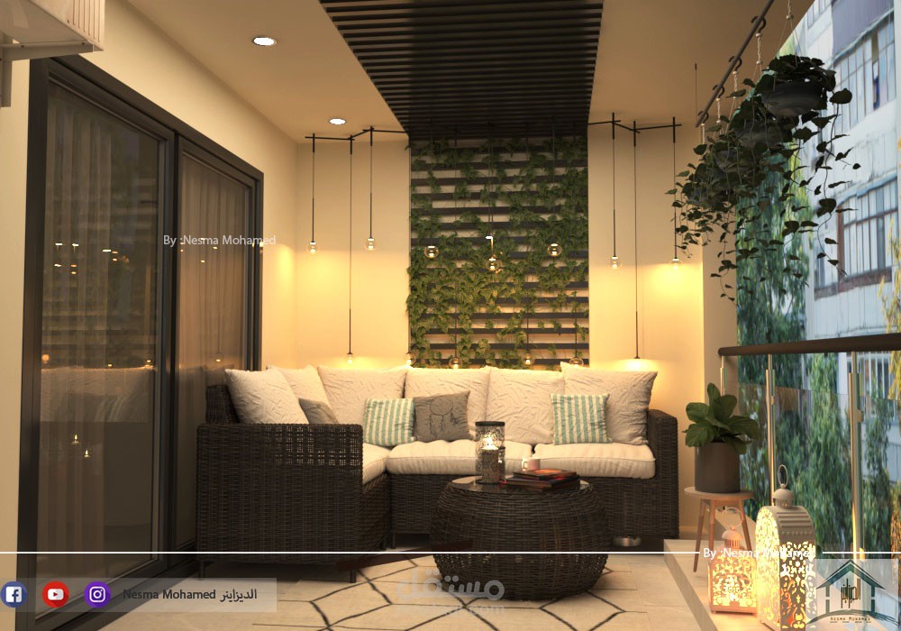 تصميم لبلكونه