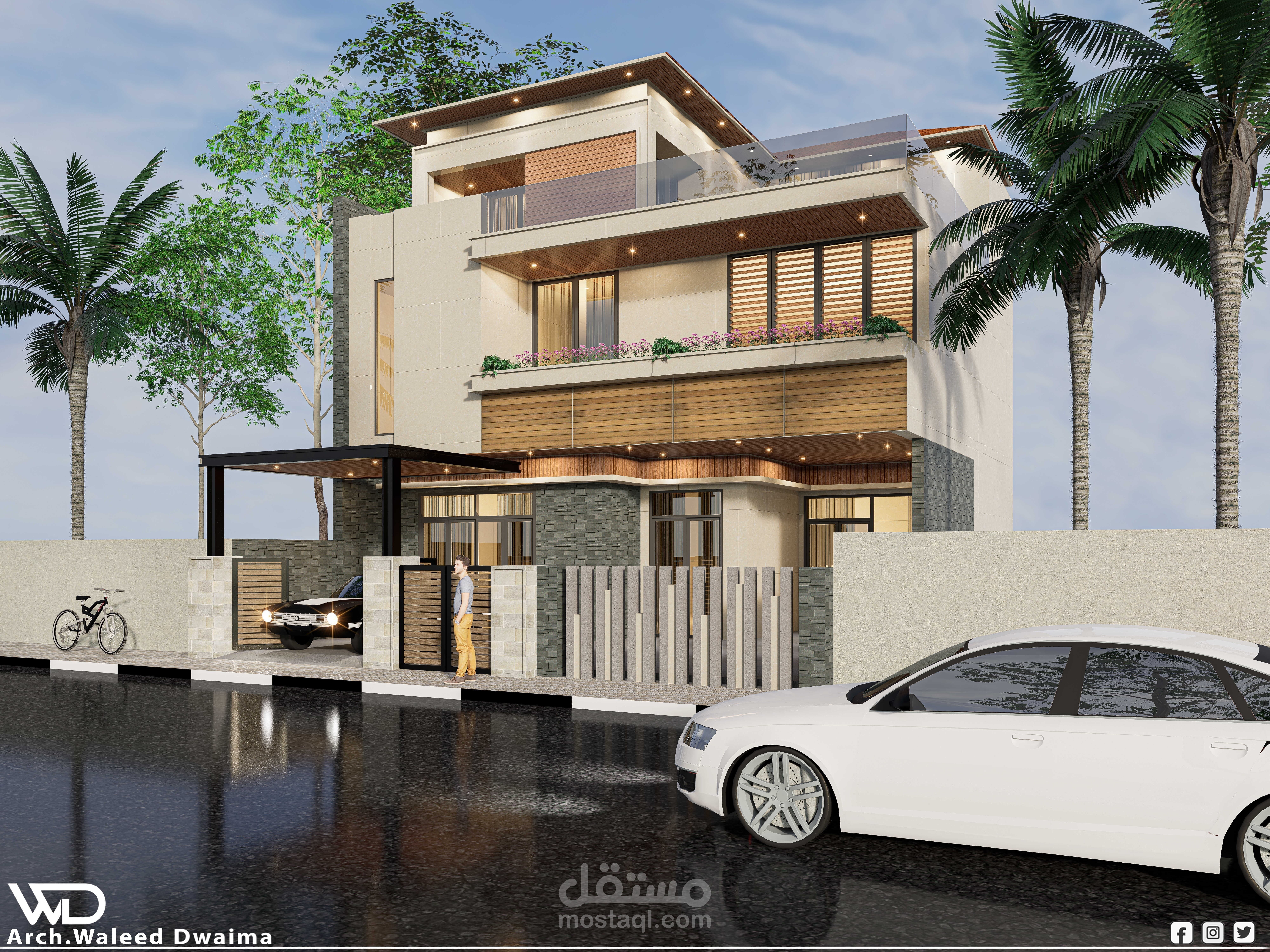 تصميم خارجي  لفيلا