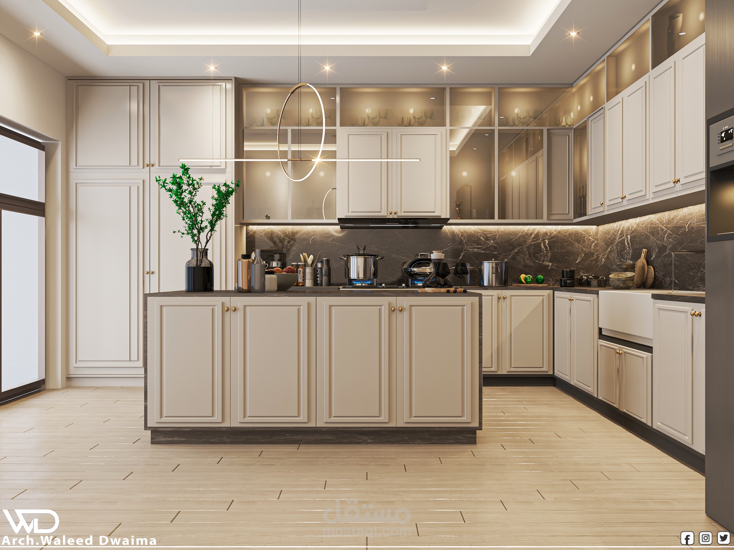 تصميم داخلي لمطبخ