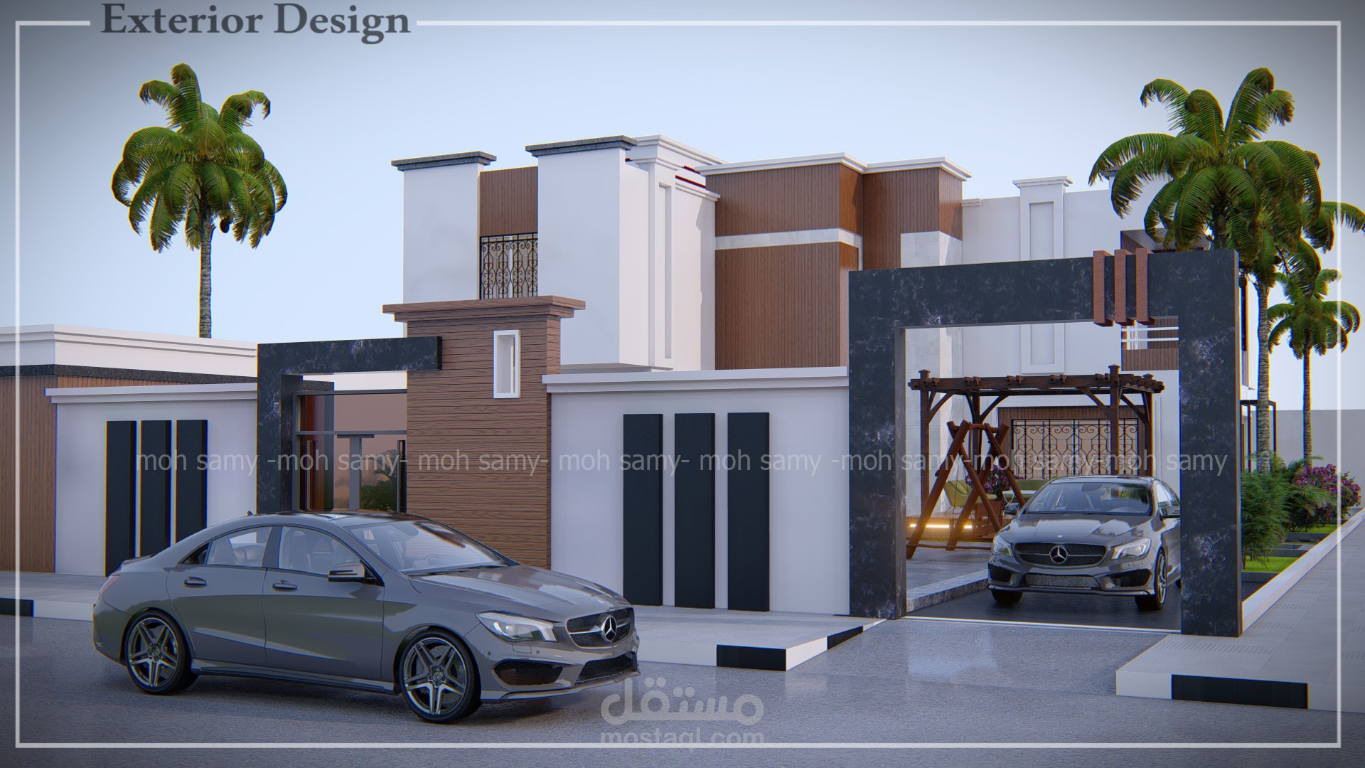 تصميم فيلا خارجي مودرن -الحربي -السعودية
