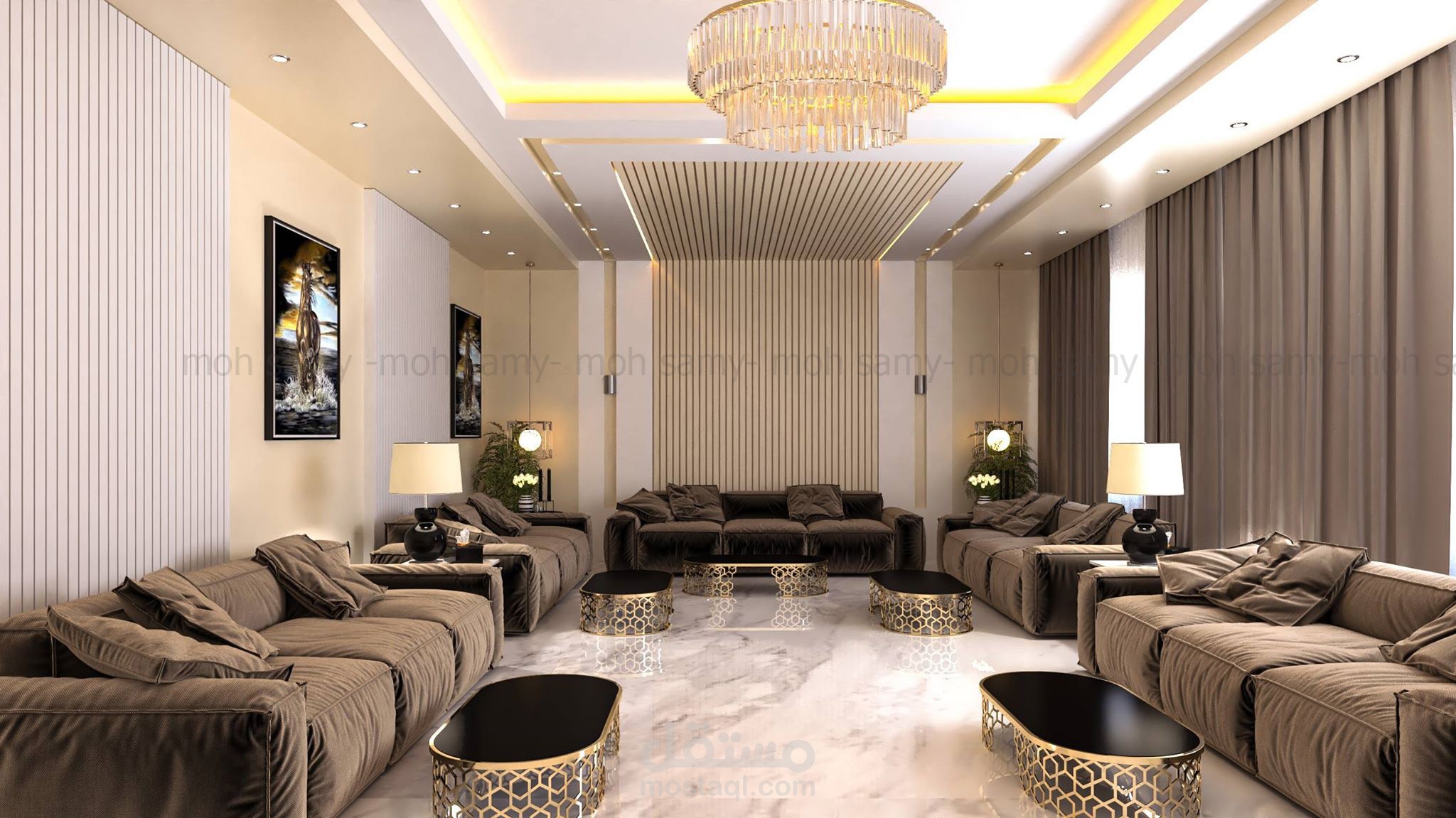 تصميم داخلي+ مخططات تنفيذية لاعمال الديكور  -ماجد العمري-السعودية