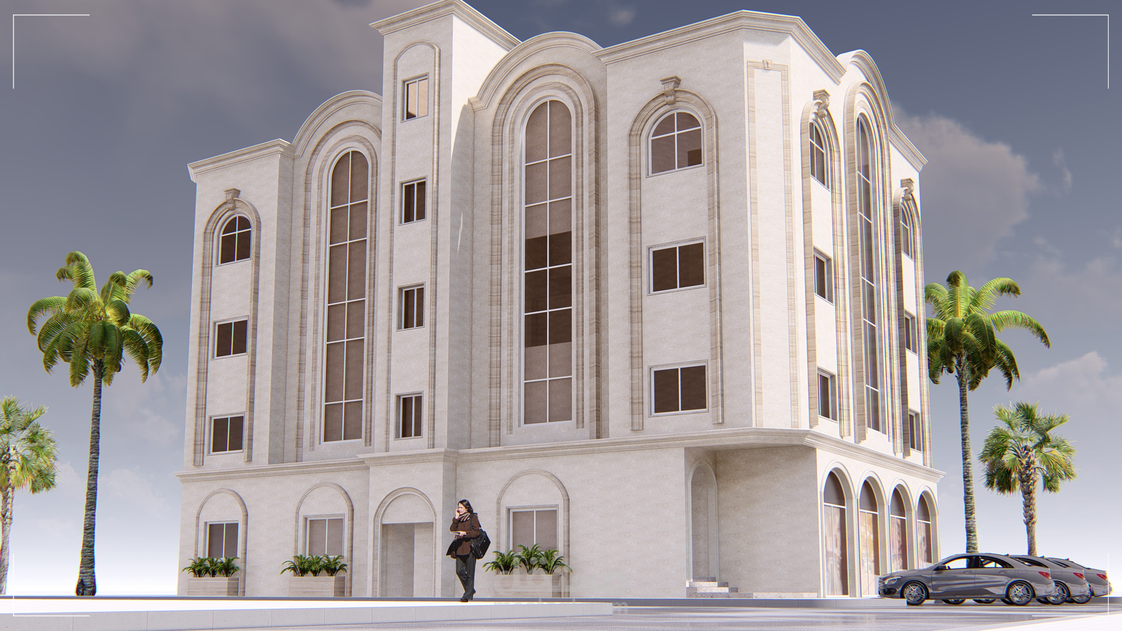 تصميم خارجي -عمارة سكنية -القطامي -السعودية