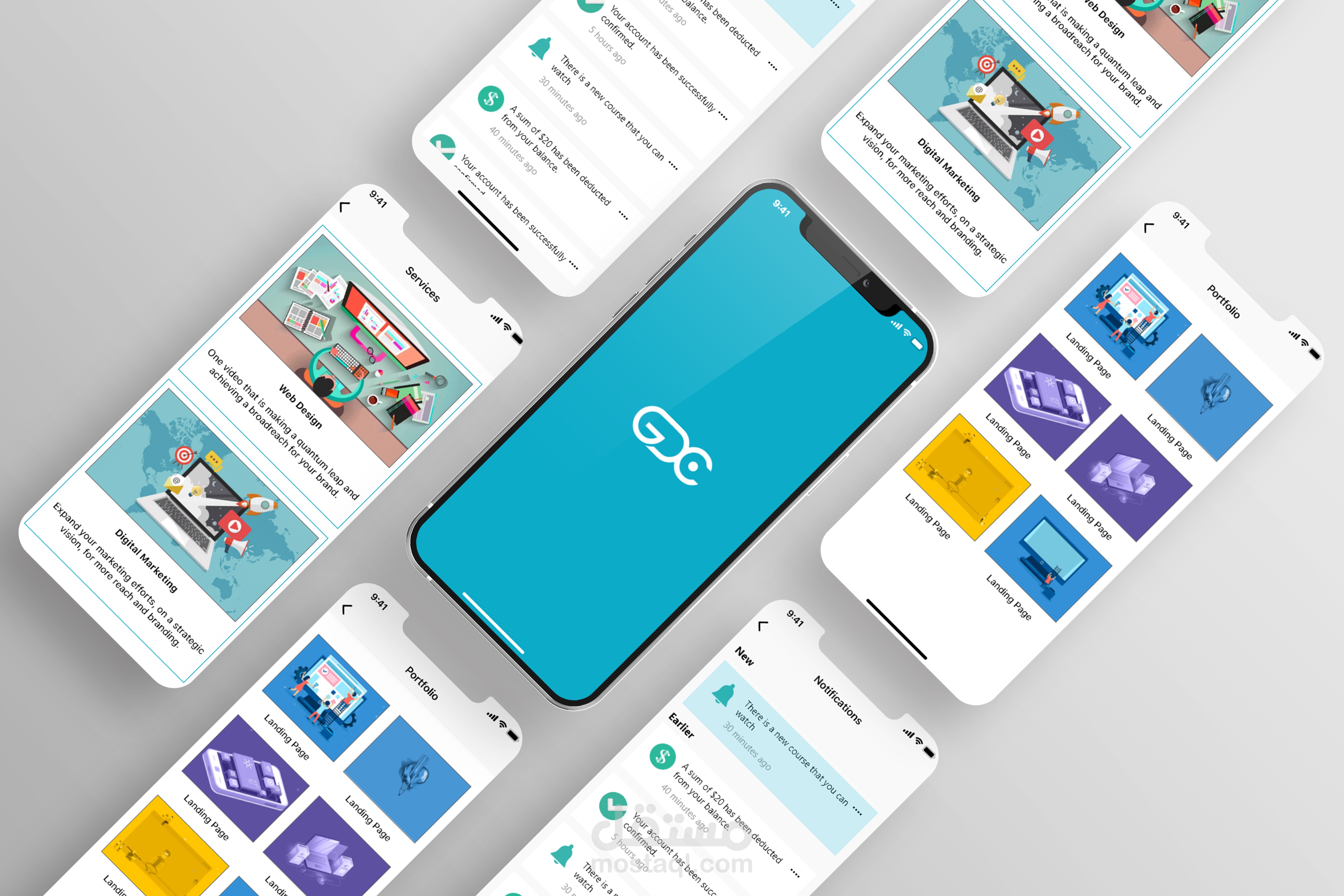 UI/UX-تطبيقIOS  لشركة GDS