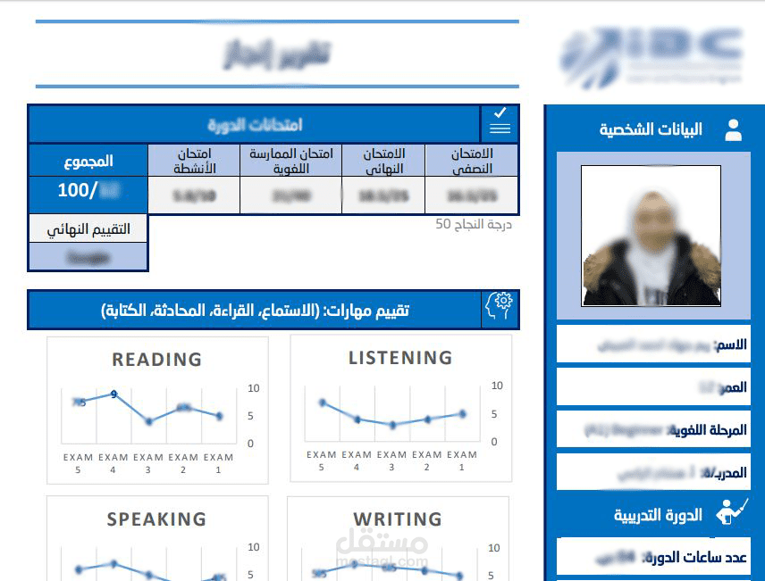 تصميم التقارير