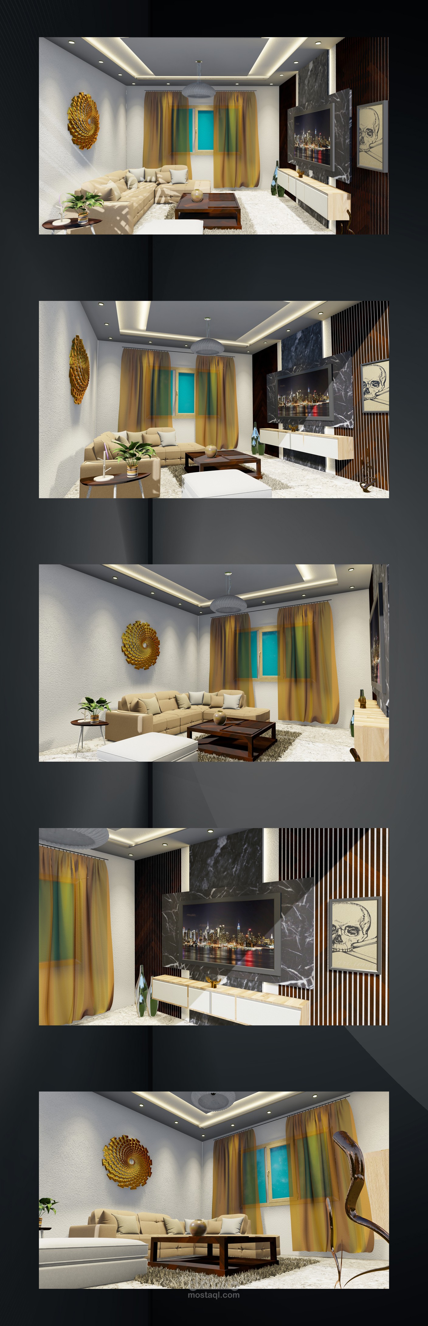 تصميم غرفة معيشة