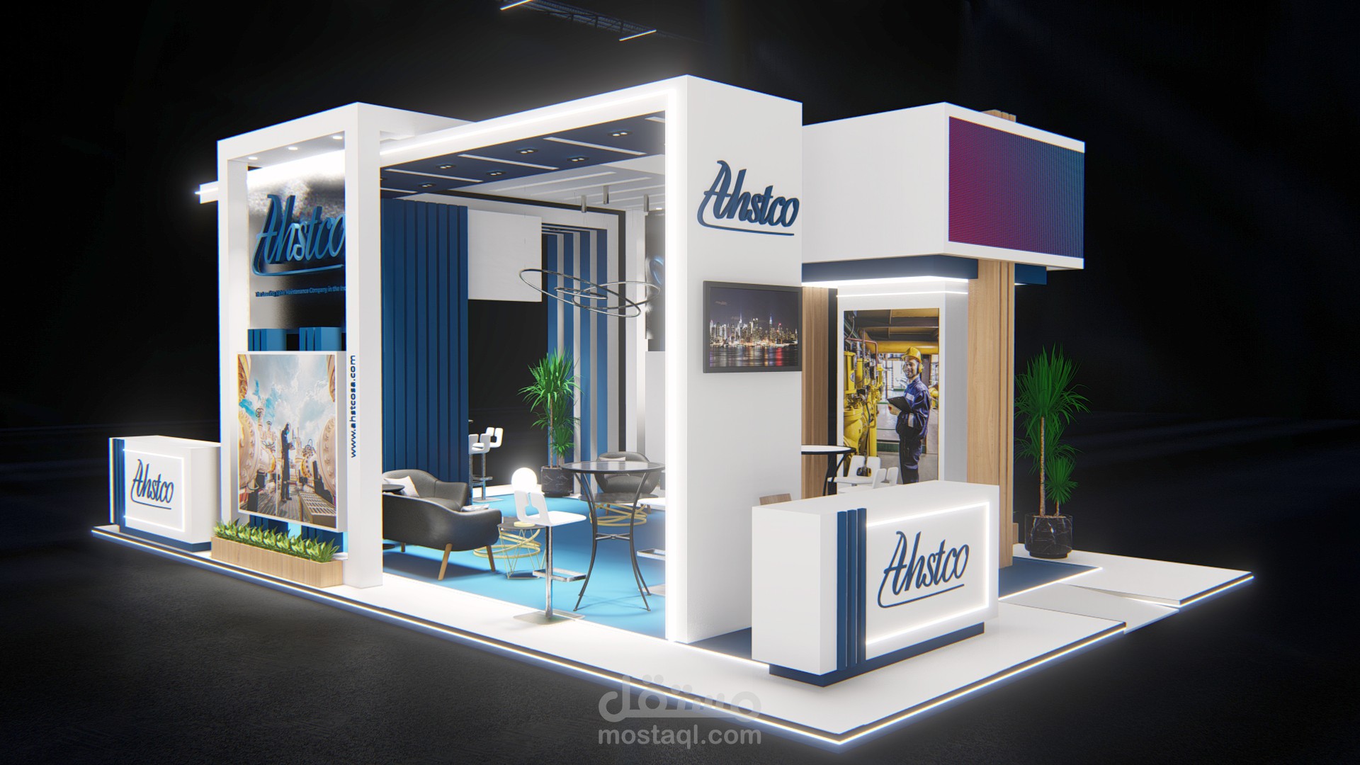 تصميم ثلاثي الأبعاد لمعرض