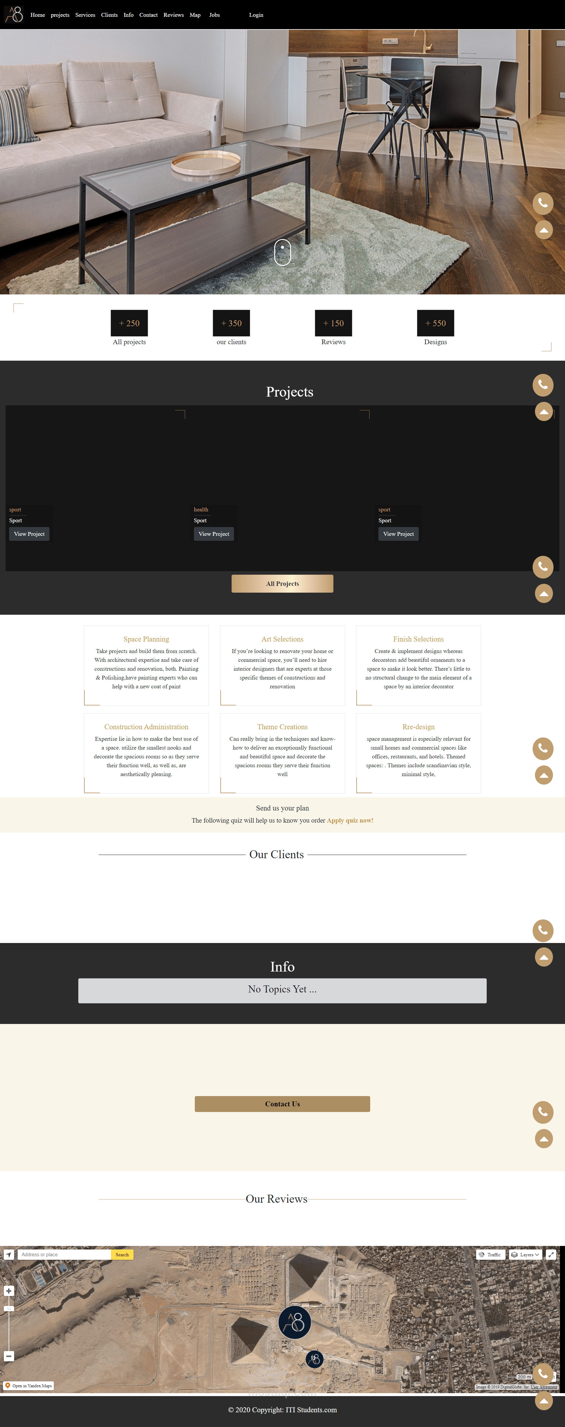 Hub for interior design company
