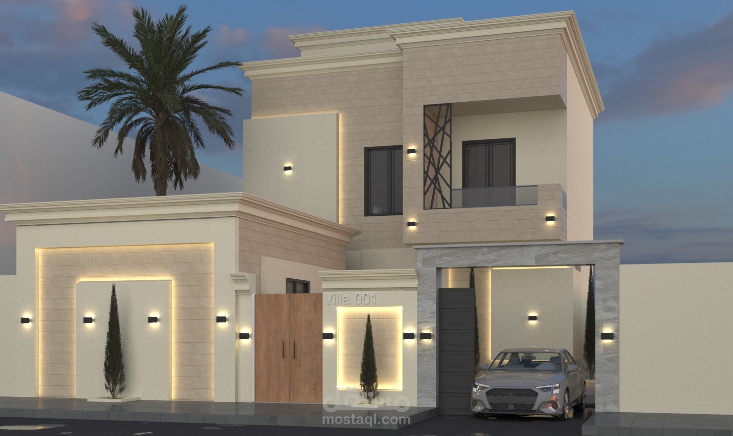 تصميم فيلا سكنية بالسعودية