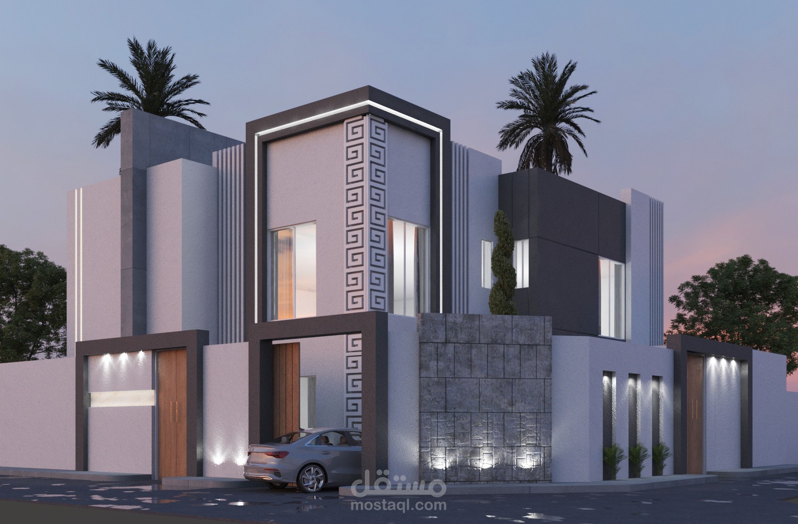 تصميم فيلا معماري بالسعودية