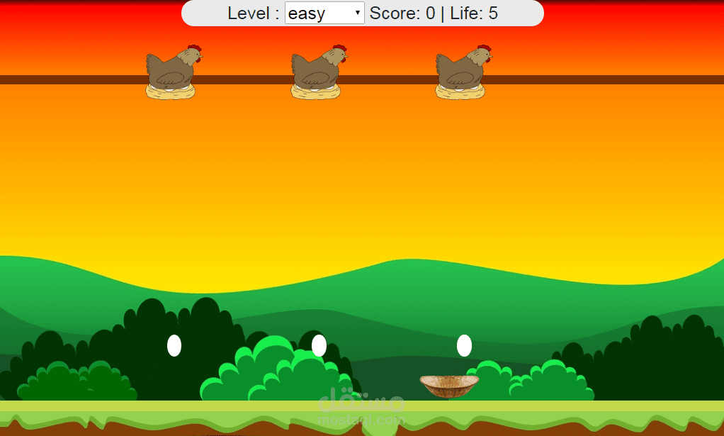 لعبة بسيطة جدا بال canvas