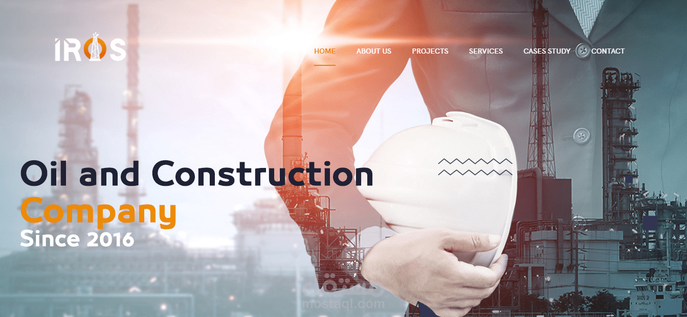 عمل موقع إلكترونى لشركة متخصصة فى مجال الأعمال المدنية المتعلقة بالنفط .