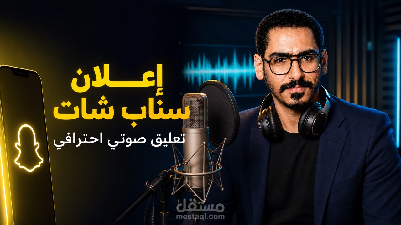 تعليق صوتي احترافي لإعلان سناب شات 🎙️ | صوت إعلاني عربي مصري