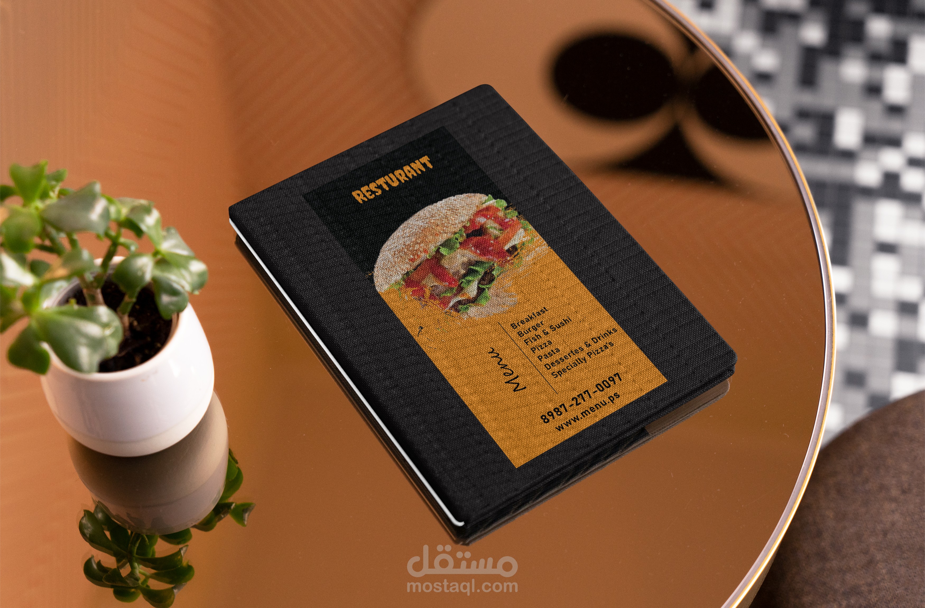 Menu Design - تصميم بروشور قائمة الطعام