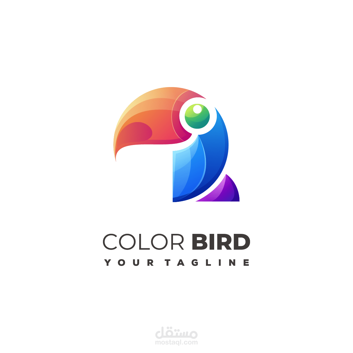 Color Bird Logo Design