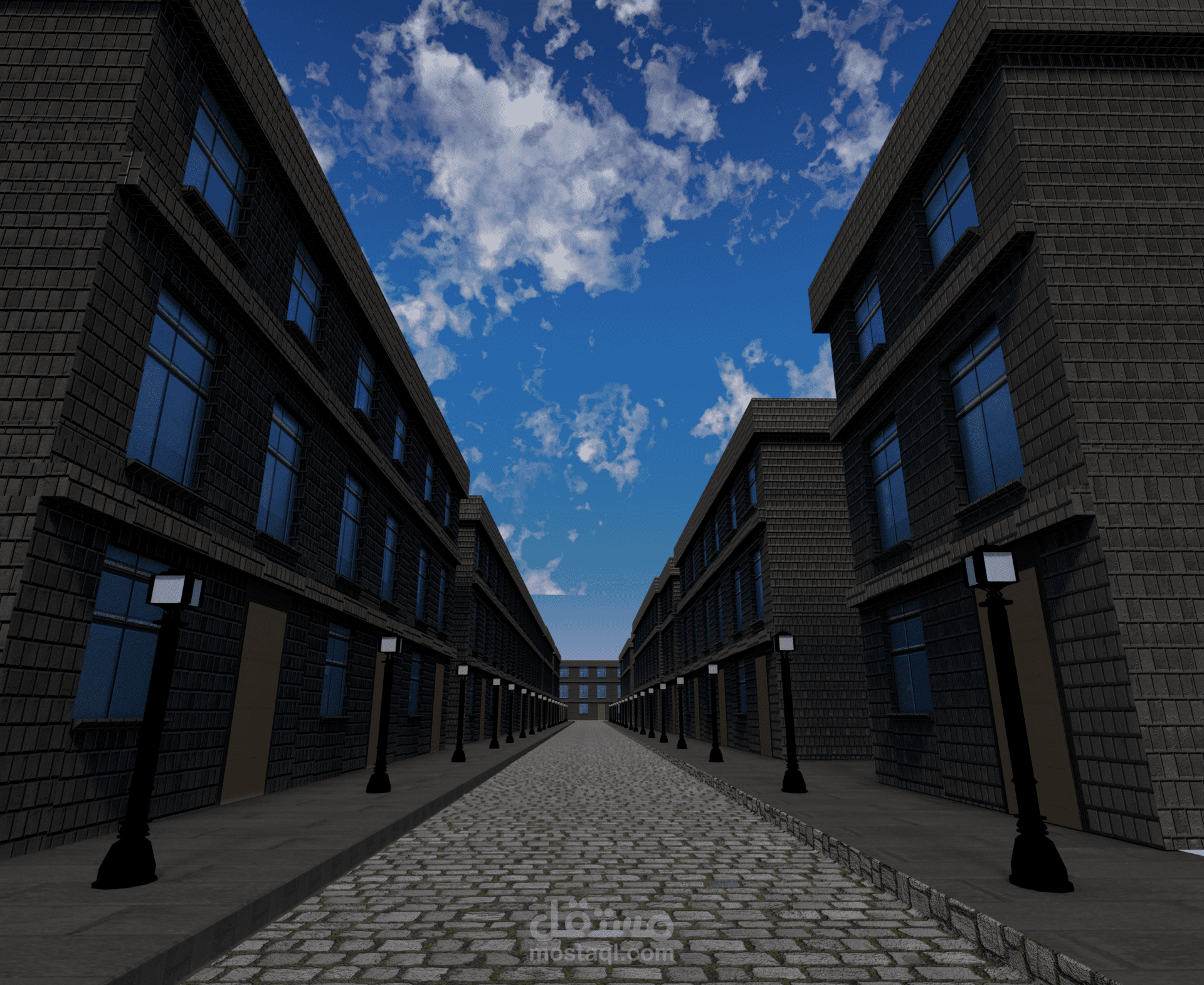 تصميم شارع 3d