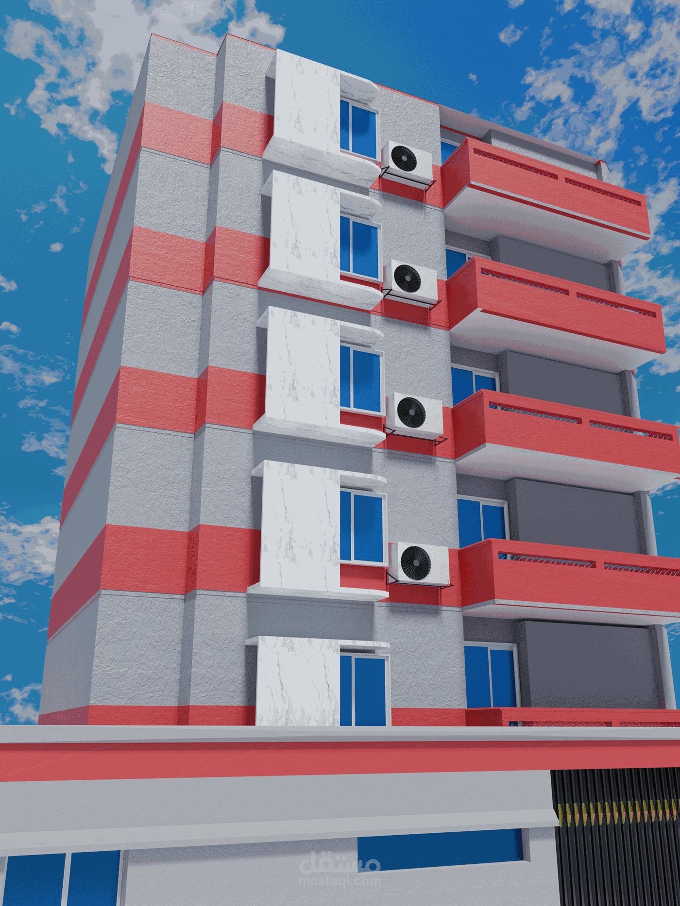 تصميم مبنى 3d