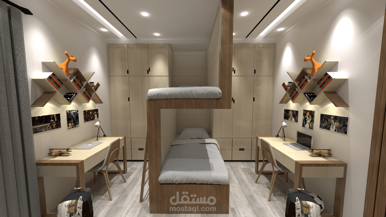 تصميم داخلي لغرفة نوم اطفال