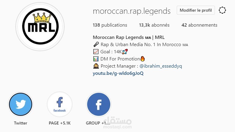 Projet Manager Of Morrocan Rap Legends - MRL